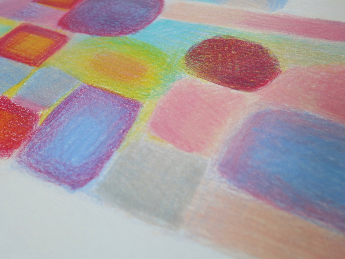 A4 Coloured pencil drawing, Title 'Sweet key castle'